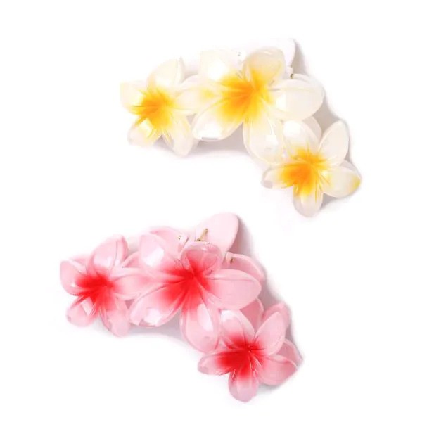 Molly And Rose  Multi Hibiscus Flower Shaped Hair Clamp Assorted 9726