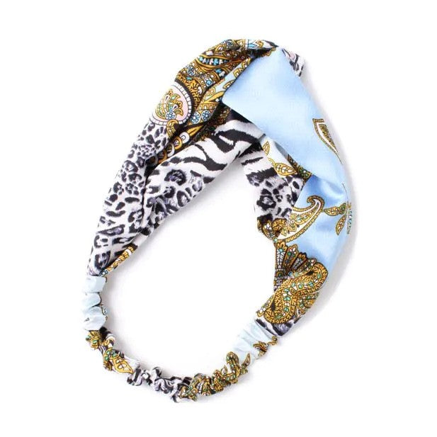 Molly And Rose  Paisley And Animal Print Front Link Bandeau 9789