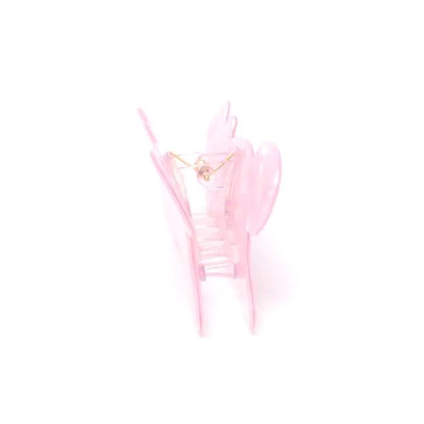 Molly And Rose  Pearlescent Pink Cat Shaped Clamp 9746