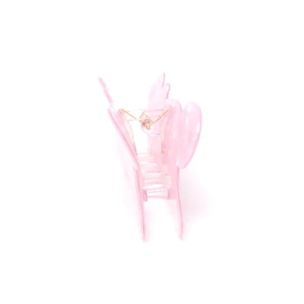 Molly And Rose  Pearlescent Pink Cat Shaped Clamp 9746
