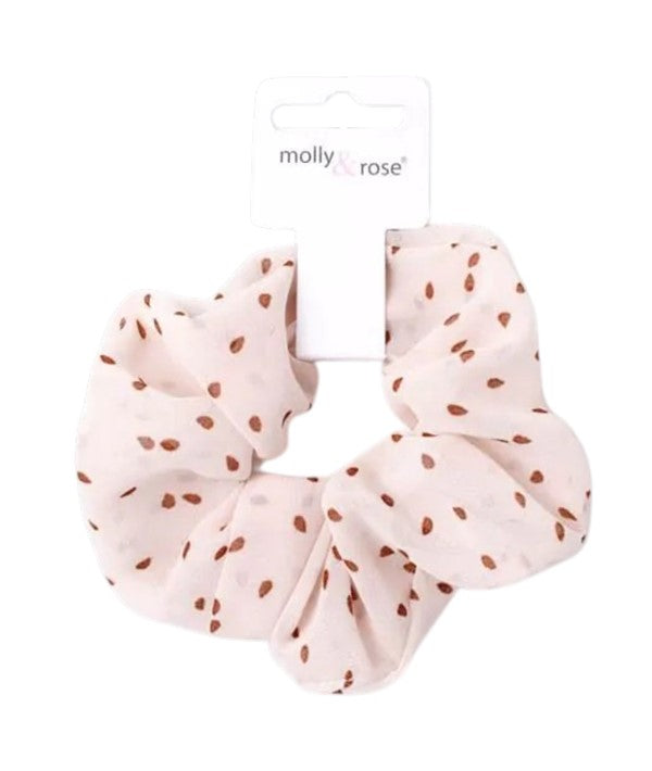 Molly And Rose  Polka Dot Print Assorted Scrunchie 9767