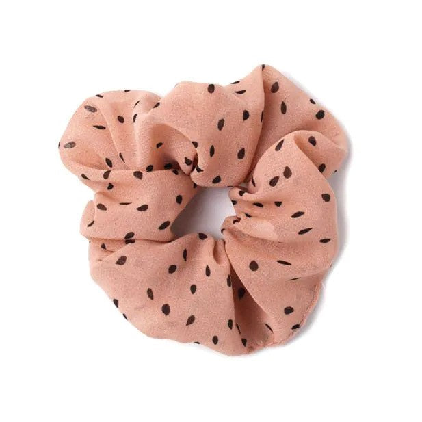 Molly And Rose  Polka Dot Print Assorted Scrunchie 9767