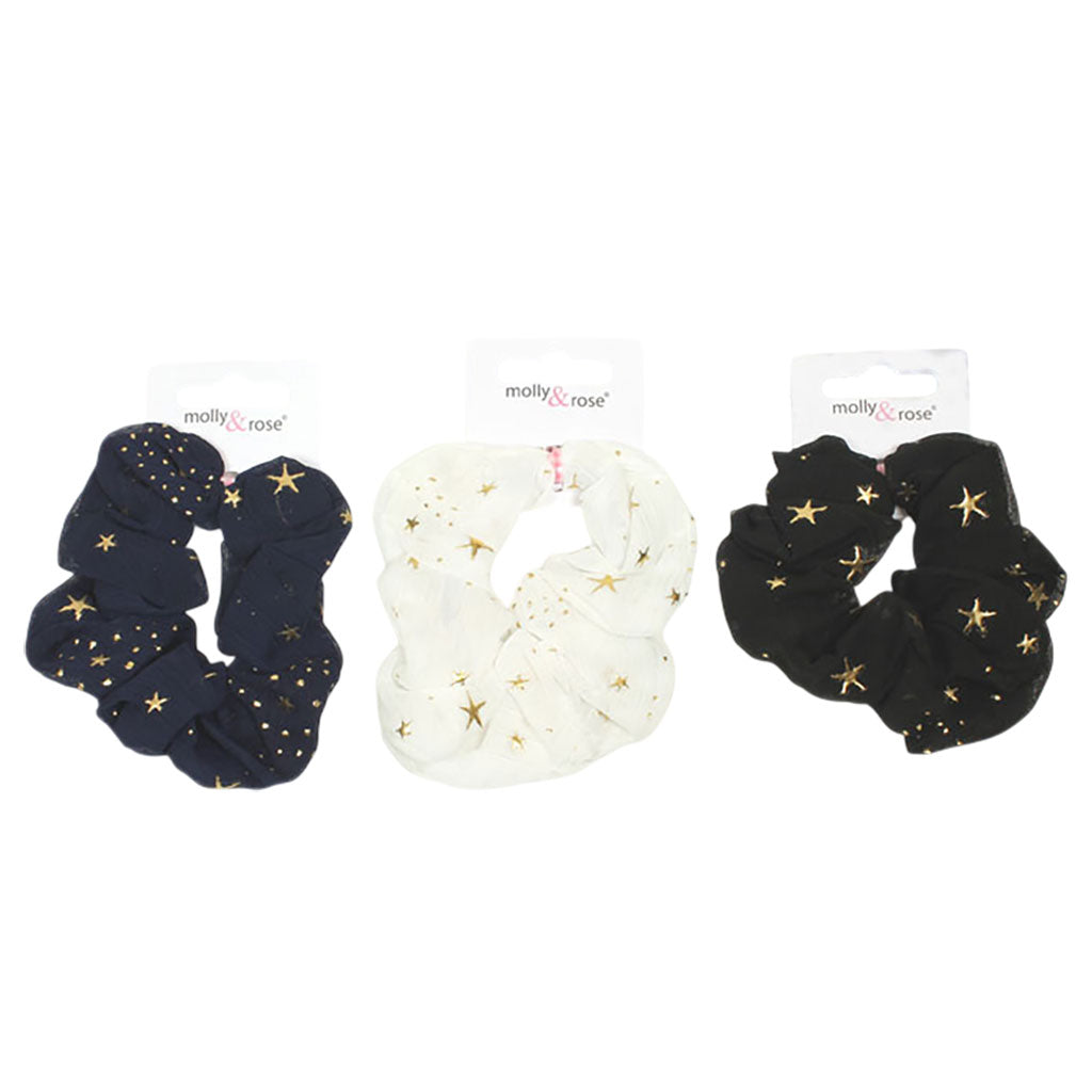 Molly And Rose  Regular Star Print Scrunchie