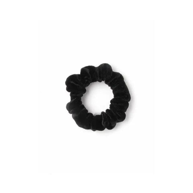 Molly And Rose  Small Black Velvet Scrunchie 7981