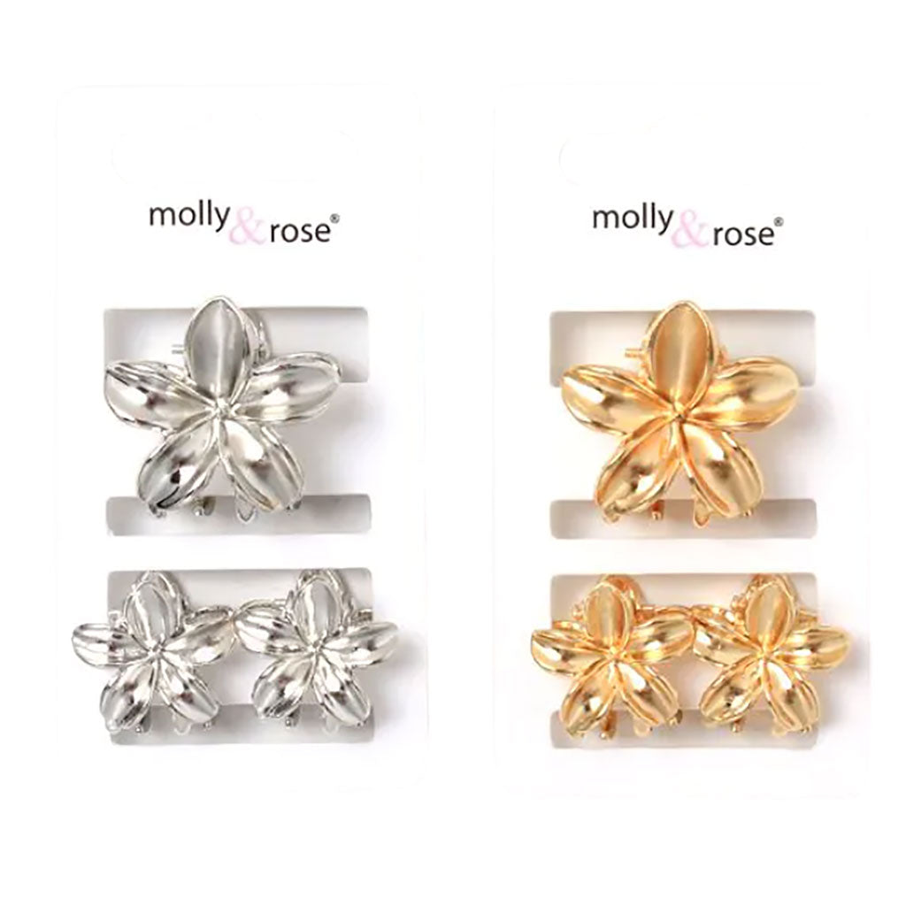Molly And Rose  Small Metal Flower Clamp Set 9332