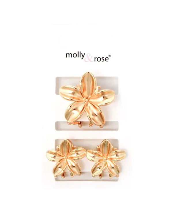 Molly And Rose  Small Metal Flower Clamp Set 9332