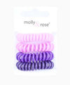 Molly And Rose Spiral Hair Bobble Grips Assorted 8782