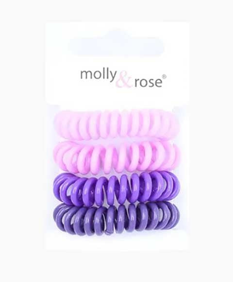 Molly And Rose Spiral Hair Bobble Grips Assorted 8782