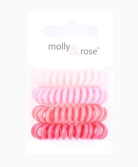 Molly And Rose Spiral Hair Bobble Grips Assorted 8783