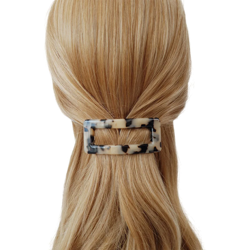 Molly And Rose  Open Rectangular Style French Tort Barrette Clip
