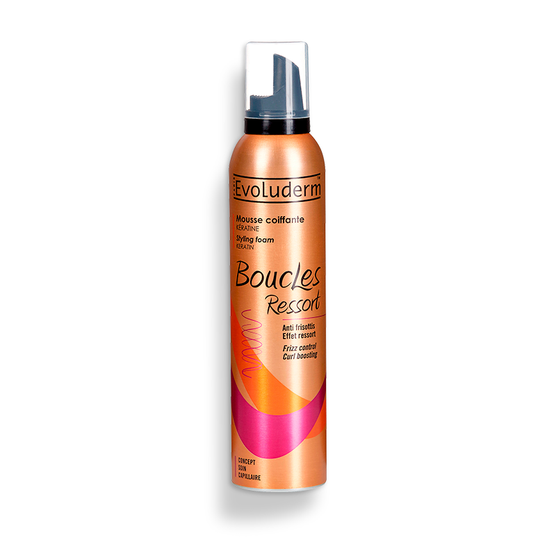 Evoluderm Boucles Ressort Frizz Control Curl Boosting Foam 250ml