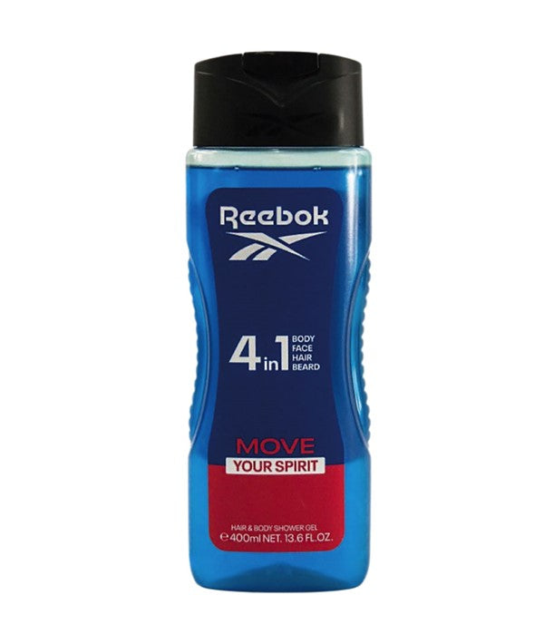 Reebok Move Your Spirit 4 In 1 Hair And Body Shower Gel