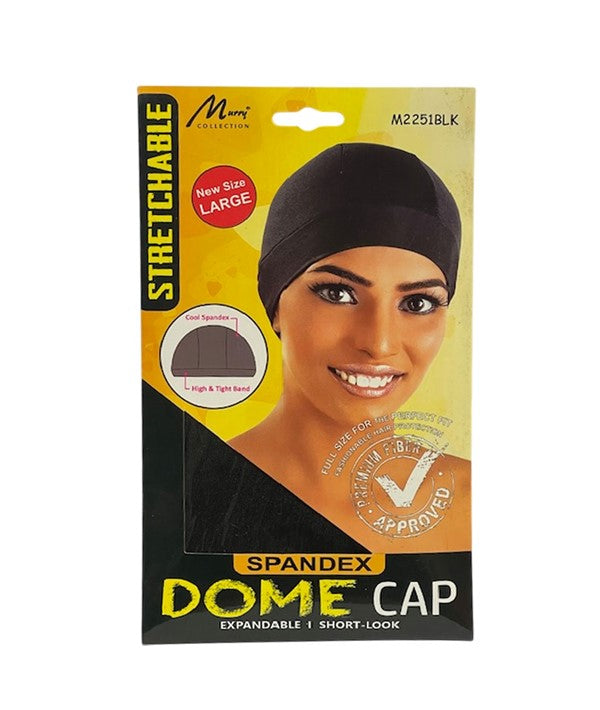 Murry Collection  Stretchable Spandex Some Cap M2251 Black