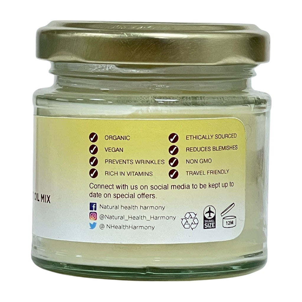 Natural Health Harmony  NHH Shea Butter Coconut Oil Mix Travel Size