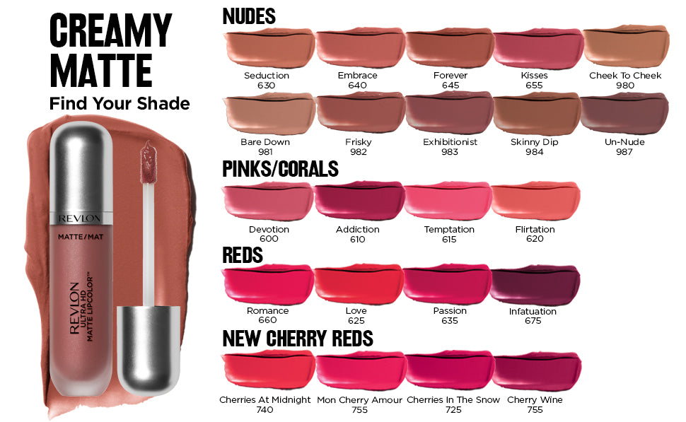 Revlon Ultra HD Matte Lip Color 610 Addiction Dependance 5.9ml