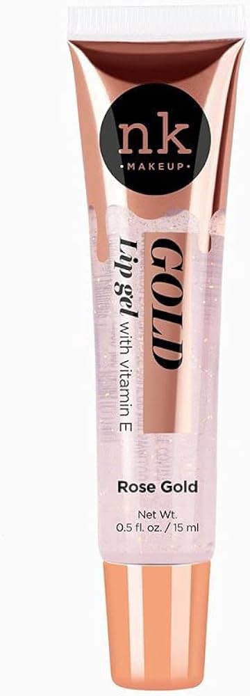 NICKA K NEWYORK NK Gold Lip Gel Vitamin E Rose Gold - Afro Hair Boutique