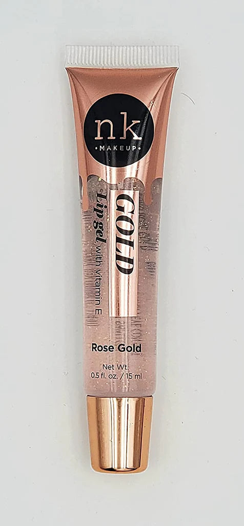 NICKA K NEWYORK NK Gold Lip Gel Vitamin E Rose Gold - Afro Hair Boutique