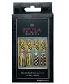 Nazila Nail Glitz Love Glamour Black And Gold