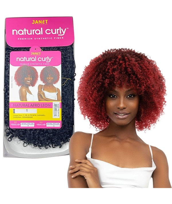 Janet Collection Natural Curly Natural Afro Leon Syn Wig