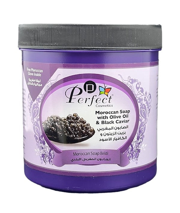 Perfect Cosmetics Natural Moroccan Soap With Natural Olive Oil And Black Caviar