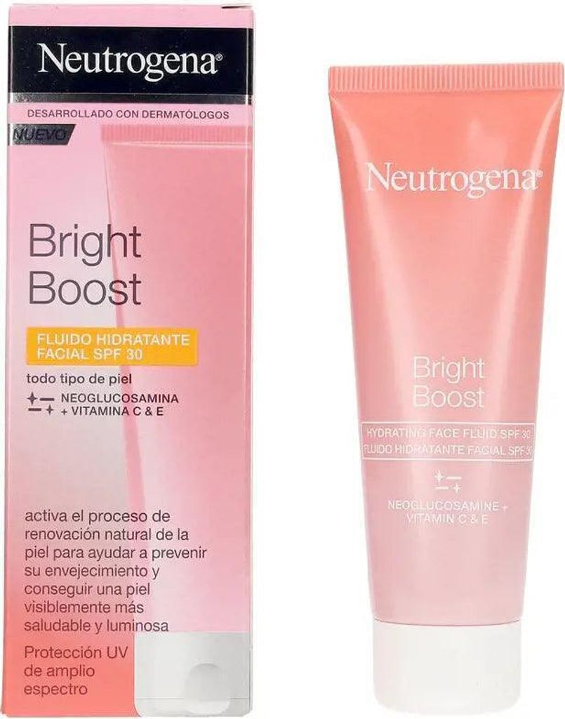 Johnson And Johnson Neutrogena Bright Boost Neoglucosamine Vitamin C E SPF30 Gel Fluid