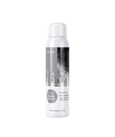 NICKA K NEWYORK Tyche Magic Color Hair Glitter Spray Silver Glitter 100g