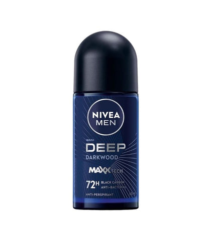 Nivea Men Deep Darkwood Deodorant Roll On 50ml