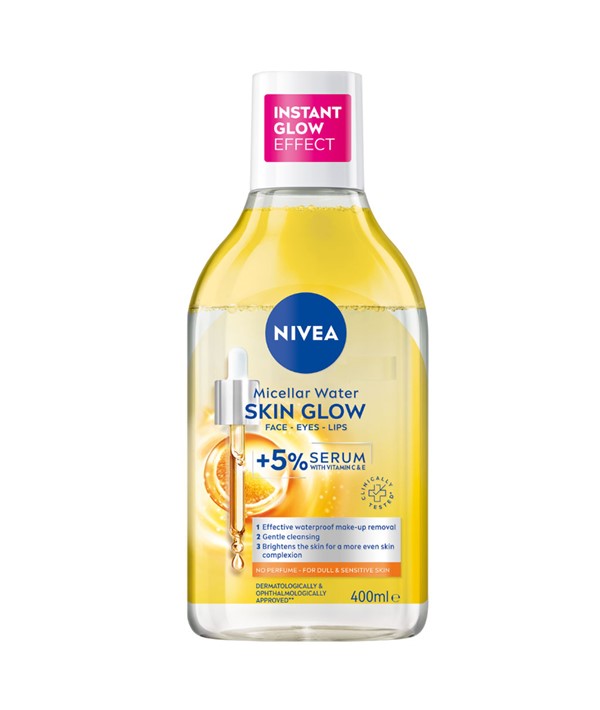 Nivea  Micellar Water Skin Glow Face Eye Lips