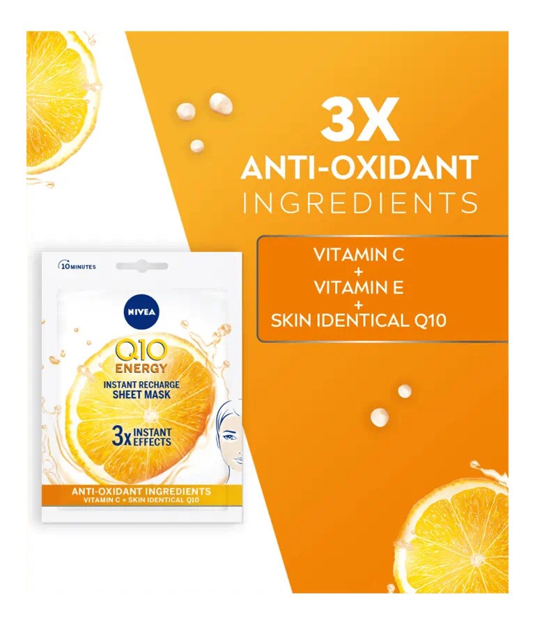 Nivea  Q10 Energy Instant Recharge Sheet Mask