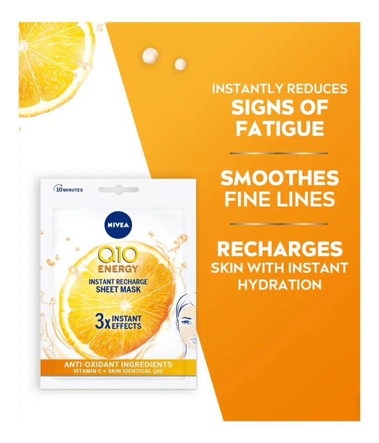 Nivea  Q10 Energy Instant Recharge Sheet Mask