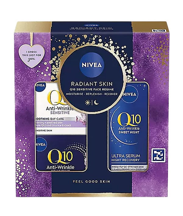 Nivea  Radiant Skin Q10 Sensitive Face Regime Gift Set