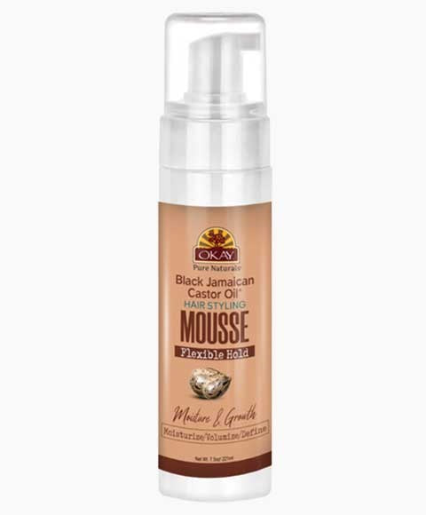 Okay  Black Jamaican Castor Oil Hair Styling Mousse