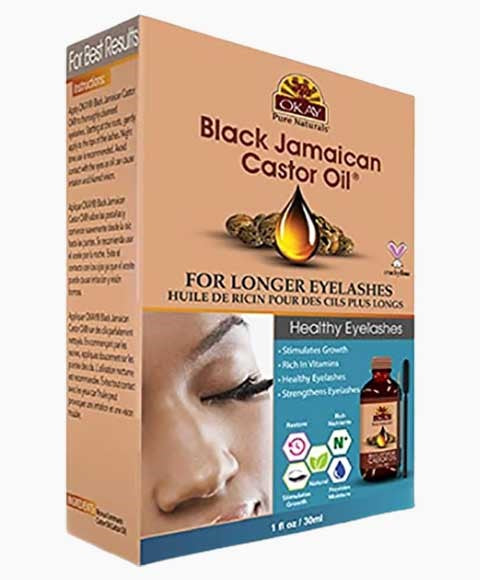 Okay  Black Jamaican Castor Oil For Longer Eyelashes