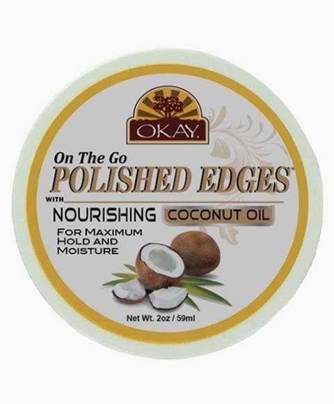 Okay  On The Go Polished Edges Coconut Oil