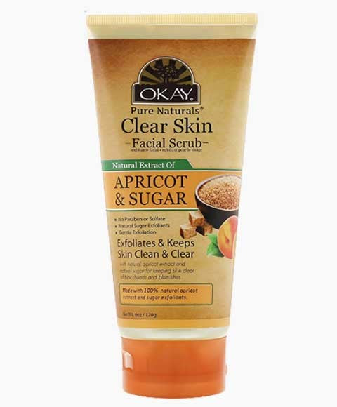 Okay  Pure Naturals Clear Skin Apricot And Sugar Facial Scrub