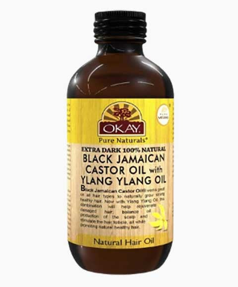 Okay  Extra Dark Black Jamaican Castor Oil With Ylang Ylang Oil