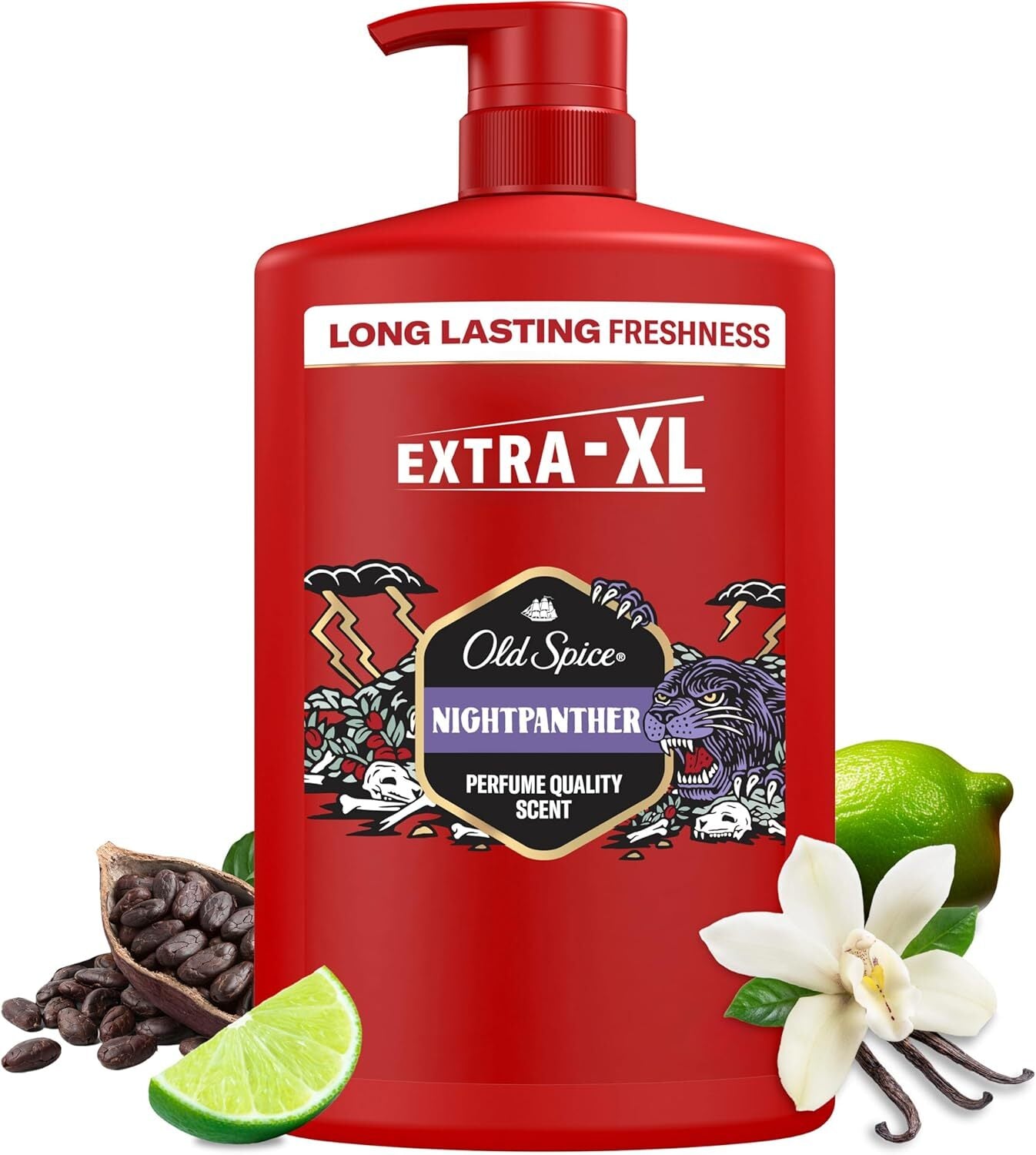 Old Spice  Night Panther 3 In 1 Body Hair Face Wash