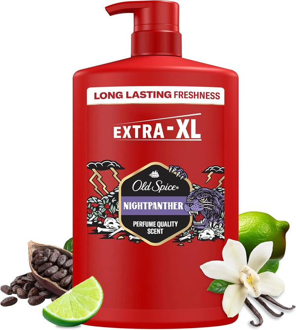 Old Spice  Night Panther 3 In 1 Body Hair Face Wash