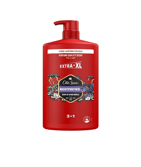 Old Spice  Night Panther 3 In 1 Body Hair Face Wash