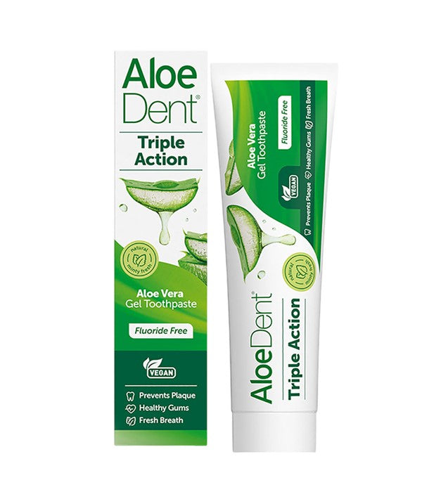 Optima Aloedent Triple Action Fluoride Free Toothpaste