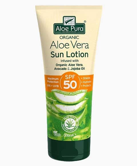 Optima Aloe Pura Organic Aloe Vera Sun Lotion