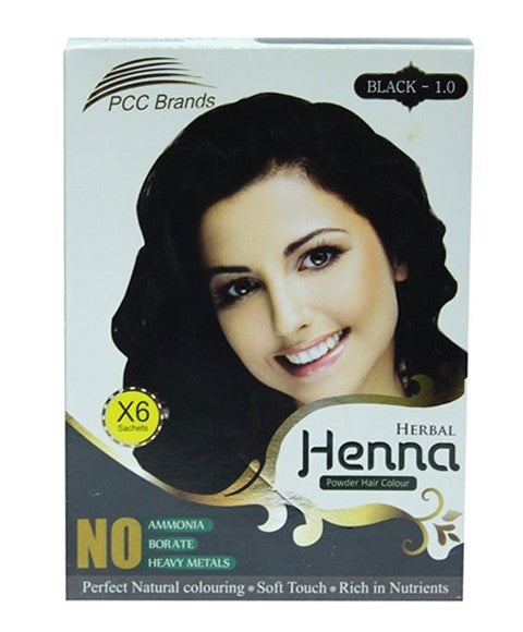 PCC Brands  Black Herbal Henna Powder Hair Color