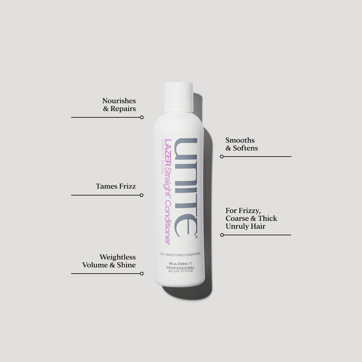 Unite Hair Unite Lazer Straight Daily Smoothing Conditioner 236ml / 1000ml