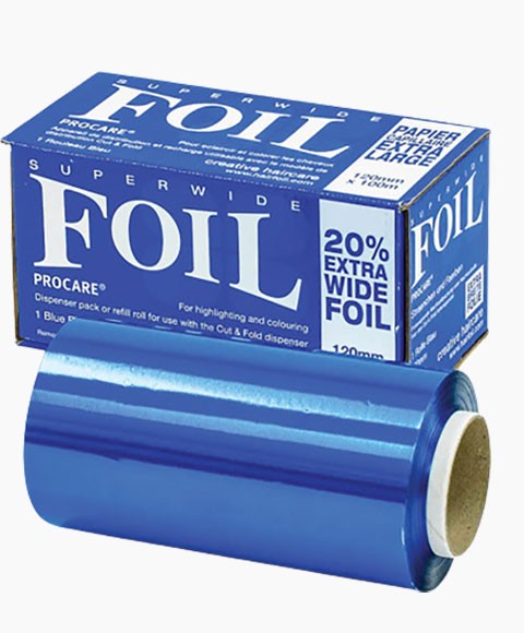 Procare Superwide Foils For Highlighting And Colouring Blue Roll