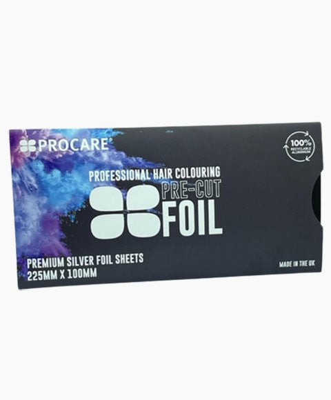 Procare  Professional Hair Colouring Pre Cut Silver Foil Sheet