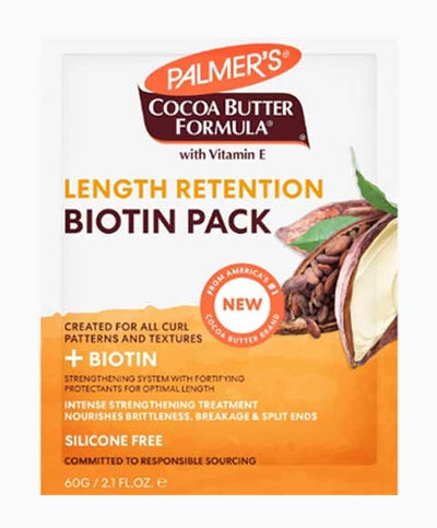Palmers Cocoa Butter Formula With Vitamin E Length Retention Biotin Pack 60g