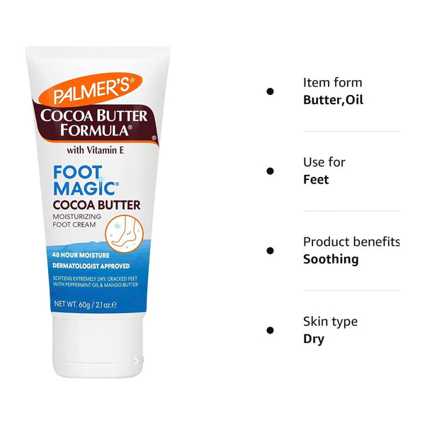 Palmers Cocoa Butter Formula Foot Magic Moisturizing Cream 60g - Afro Hair Boutique