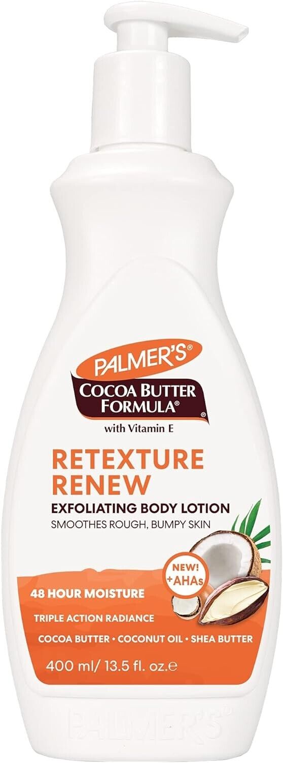 Palmer's Cocoa Butter Retexture Renew Exfoliating Body Lotion 400ml - Afro Hair Boutique