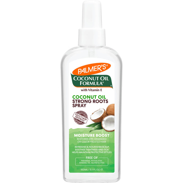 Palmers Coconut Oil Formula Strong Roots Spray - 150ml For Dry Damaged Hair - Afro Hair Boutique
