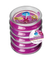 Pan Aroma  Ribbed Glass Scented Candle Pink Orchid